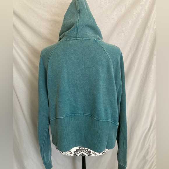 90 Degree By Reflex | NWT Deep Teal 3/4 Zip Pullover Hoodie Sweater - Picture 4 of 8